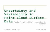 Uncertainty and Variability in Point Cloud Surface Data