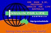 RON  RAAB  B.EC,  PRESIDENT,   INSULIN  FOR  LIFE AUSTRALIA