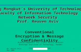 Conventional Encryption & Message Confidentiality