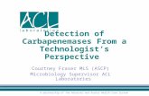 Detection of Carbapenemases From a Technologist’s Perspective
