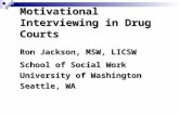 Motivational Interviewing in Drug Courts