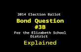 2014 Election Ballot  Bond Question #3B For the Elizabeth School District  Explained