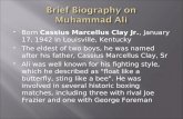 Brief Biography on  Muhammad Ali