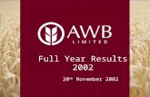 Full Year Results 2002