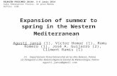 Expansion of summer to spring in the Western Mediterranean