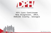HIV Care Continuum  New Diagnoses, 2011 , DeKalb  County, Georgia