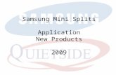 Samsung Mini Splits Application New Products 2009