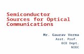 Semiconductor Sources for Optical Communications