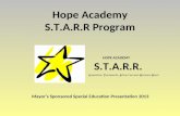 Hope Academy S.T.A.R.R Program