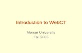 Introduction to WebCT