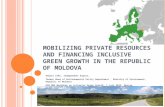 Mobilizing private resources and financing inclusive green  g rowth in the Republic of Moldova
