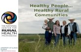 Healthy People… Healthy Rural Communities
