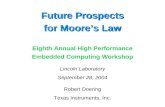 Future Prospects for Moore’s Law
