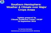Southern Hemisphere:  Weather & Climate over Major Crops Areas