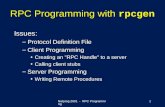 RPC Programming with  rpcgen