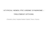 ATYPICAL HEMOLYTIC UREMIC SYNDROME : TREATMENT OPTIONS