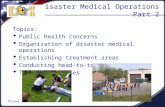 Disaster Medical Operations Part 2