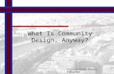 What Is Community Design, Anyway?