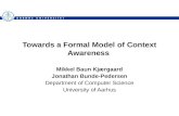 Towards a Formal Model of Context Awareness
