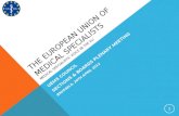 The EUROPEAN UNION OF MEDICAL SPECIALISTS