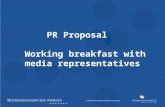 PR Proposal    Working breakfast with media representatives
