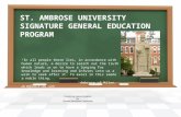 St. Ambrose University Signature General Education Program