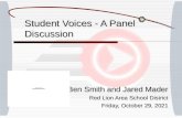 Student Voices - A Panel Discussion