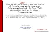 Type 1 Diabetes Increases the Expression of   Proinflammatory  Cytokines and