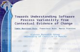 Towards Understanding  Software  Process Variability from  Contextual  Evidence  of  Change