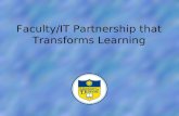 Faculty/IT Partnership that Transforms Learning