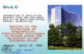 Focus of the presentation: IPRs - in general WIPO’s role Current Challenges