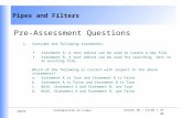 Pre-Assessment Questions  Consider the following statements:
