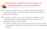 The Most Important Concept in  Optimization (minimization)