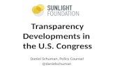 Transparency Developments in  the U.S. Congress