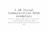 2.30 Visual Communication NZQA exemplars