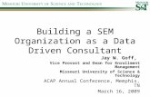 Building a SEM Organization as a Data Driven Consultant