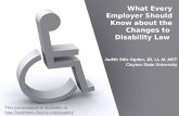 What Every Employer Should Know about the Changes to  Disability Law