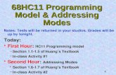 68HC11 Programming Model & Addressing Modes