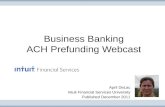 Business Banking ACH Prefunding Webcast