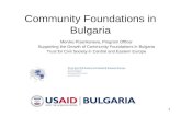 Community Foundations in Bulgaria