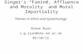 Singer’s “Famine, Affluence and Morality” and  Moral Impartiality