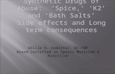 Synthetic Drugs of Abuse:  ‘Spice,’ ‘K2’ and ‘Bath Salts’ Side effects and Long term consequences