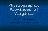 Physiographic Provinces of Virginia