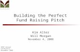 Building the Perfect  Fund Raising Pitch