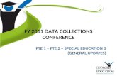 FTE 1 + FTE 2 = Special education 3 (General Updates)