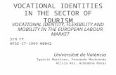 VOCATIONAL IDENTITIES IN THE SECTOR OF TOURISM