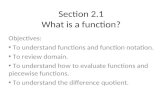Section 2.1 What is a function?