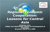Regional Economic Cooperation: Lessons for Central Asia