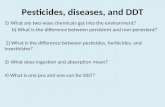 Pesticides, diseases, and DDT