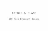 IDIOMS & SLANG